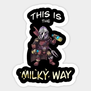 This is the Milky way v2 Sticker